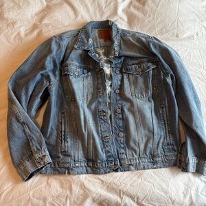 Lucky brand denim jacket sz xxl
